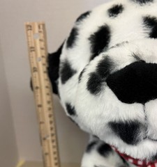 Animal Adventure plush Dalmatian dog red bandana 13″ dated 2024 with ear tag