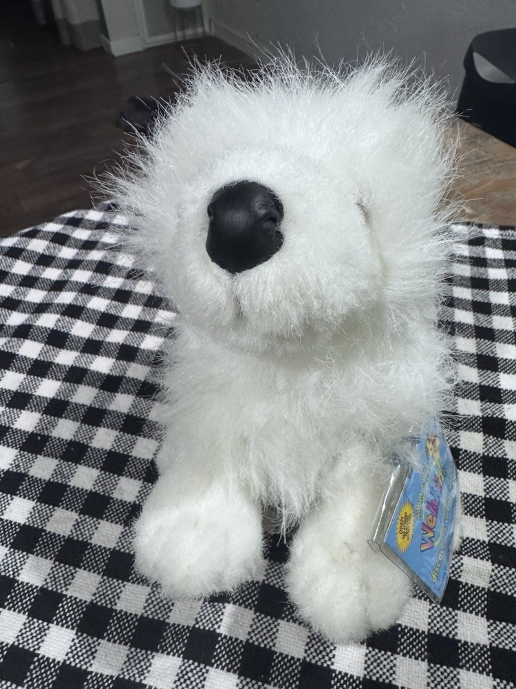 RETIRED Webkinz Samoyed White Plush Dog-Sealed Adoption Code-Ganz-HM176-NEW