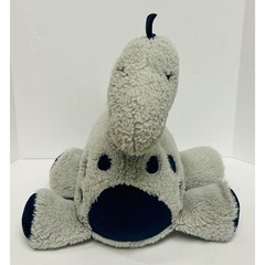 Lambs & Ivy Gray Navy Blue Dinosaur Plush Sherpa 10″ Stuffed Animal Toy