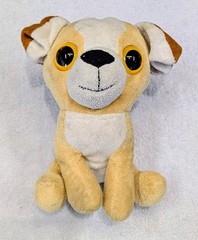 Small Beige Brown White Dog Plush Stuffed Animal Toy 6-14″ Puppy Soft Doll