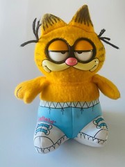 Vintage Garfield Talking Stuffed Animal Plush w/ Moving Eyes 1983 9.5″ Working