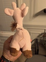 Dan Dee Giraffe Plush Pink Brown Stuffed Animal 10″ Heart Soft Baby Toy Lovey