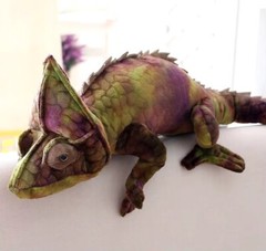 Green Chameleon Lizard 27 Inch Stuffed Animal Plush Toys Toddler Doll Kids Gifts