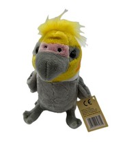 Stuffed Animal Nymph Parakeet Bird Height 21 Cm Gray Plush Toy 1017237