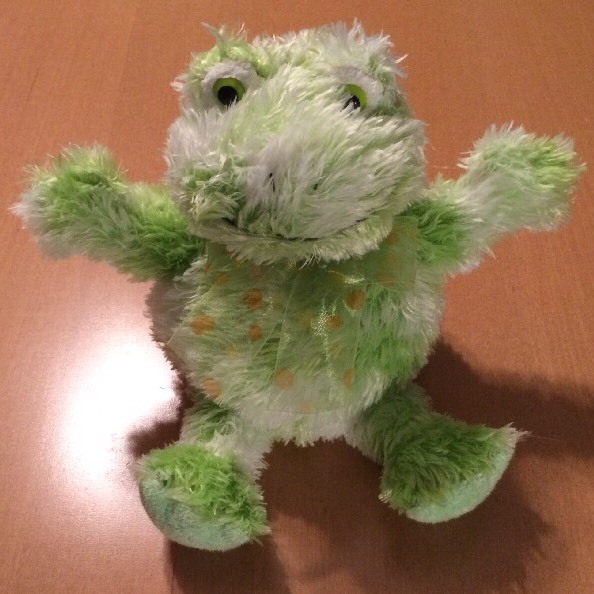 Mary Meyer Floppy Green and white Frog Plush 12″