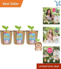 Sakuties Mini Plush Collectible Toys 3-Pack Kids Ages 3+ Surprise Blind