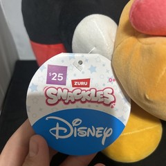 Snackles Disney 14-inch Plush (Mickey) by ZURU, Plush with Snack Accessory JZ47