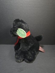 Bearington Cole Plush Plush Black Lab Puppy Dog Stuffed Animal, 8 inches