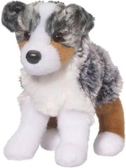 Douglas Steward Australian Shepherd Dog Plush Toy Stuffed Animal 8” Puppy Soft