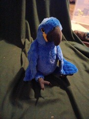 Hyacinth Macaw 12″ Cuddlekin Wild Republic plush stuffed animal parrot blue bird