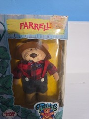Furskins Vintage 1986 New Farrell 5.5in Plaid Shirt Plush Bear