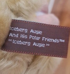 VTG Iceberg Augie Talking Arctic Teddy Bear Plush Jointed Yellow Parka Works