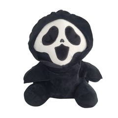 Small black scary movie plush toy