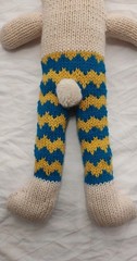 21″ Hand Knitted Bunny Plush Stuffed Gift Toy Animal
