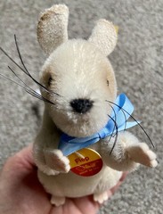Steiff Mohair Mouse Ean 032127 Beep Mouse 12cm – Excellent Condition W/All Tags!