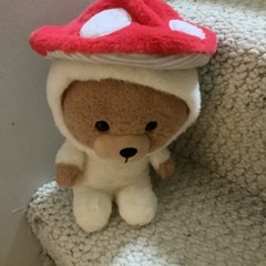 plush bear mushroom stuffed animal