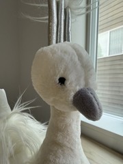 Jellycat Lola Wingaling White Peacock Plush Stuffed Animal