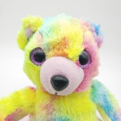 MVP Brand “Z logo” Tie Dye Teddy Bear Glitter Eyes 7″ Stuffed Plush Bear 2016