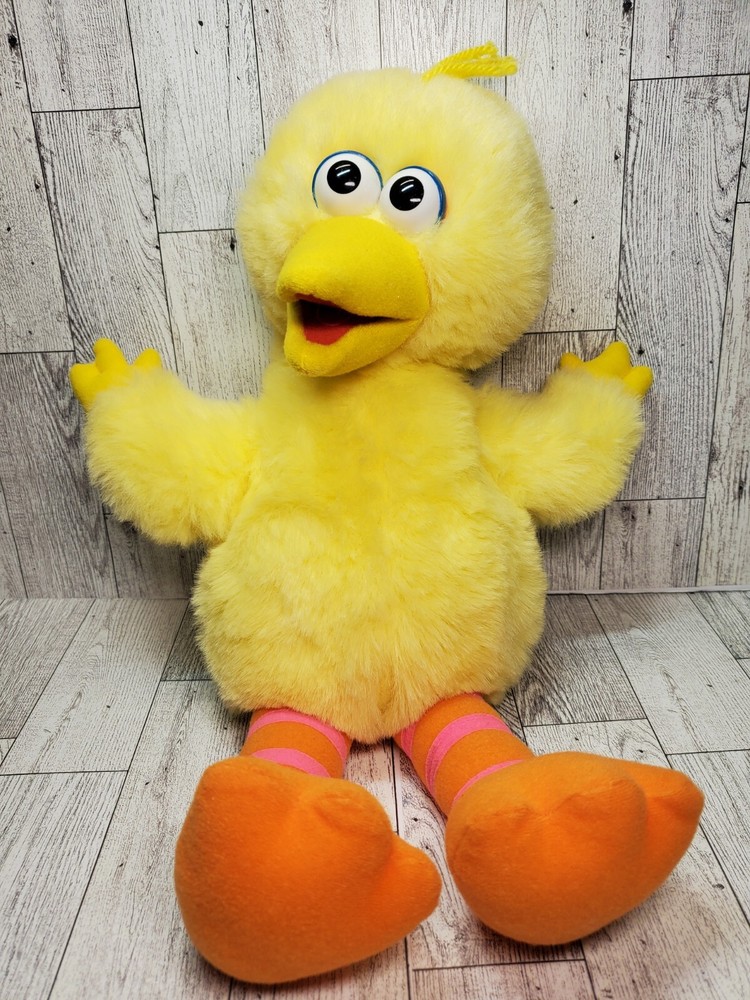 WD1 Vintage Tyco Sesame Street Big Bird Talk & Count 16″ Plush WORKS!