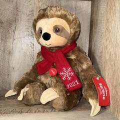 ⭐️ Petsmart 12″ LUCKY Cat Kitty Striped + Serene The SLOTH Squeaker 2021 Xmas