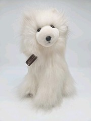Samoyed Dog Vintage 1985 24K Polar Puff IKC Plush Stuffed Animal Kennel Club 12″