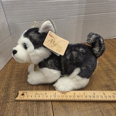 Miyoni Tots Siberian Husky Puppy 8” Plush Dog Aurora Toy STUFFED ANIMAL KIDS NWT