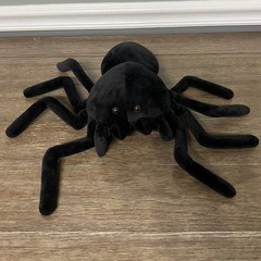 Realistic Halloween Black Tarantula Spider Plush