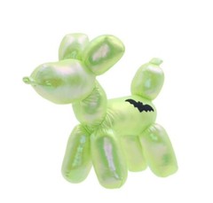Way To Celebrate Halloween Iridescent Green Balloon Dog Plush 8″L (NEW WITH TAG)