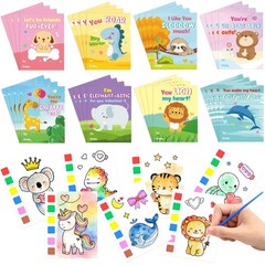 Fancy Land 24 Pack 4.33 x 5.5 inches, red, yellow, green, blue, purple, pink