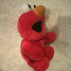 TYCO Tickle Me Elmo Sesame Street Plush Small Red Orange Washable 1993 Tested