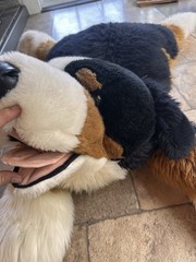 Animal Alley Large 24-36 in Plush Tri-Color Floppy Dog Stuffed Animal