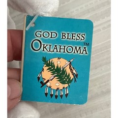 Vintage With Tags 9″ Holy Bears GOD BLESS OKLAHOMA 2002 Bean Bag Plush
