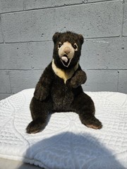 Hansa Sun Bear Plush: 11″ Realistic Weighted Stuffed Animal