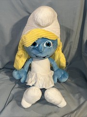 Rare Jumbo Smurfette Plush 19″ The Smurfs Movie 2011 Jakks Pacific Vintage Large