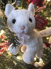 Gotta Getta Gund plush 6” Kitten Tags Cream Mini Toy 01067