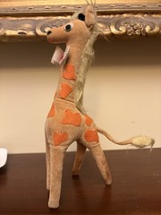 Plush Forsom Giraffe Vtg Japan Rare As Is damaged Stuffed Animal TLC 1960’s