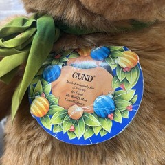 Vintage Gund Bear With No Name Jumbo Teddy Bear Plush 21” JCPenney 1987 *FLAW*