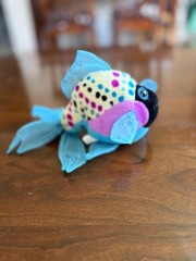 Retired Lil’ Kinz Polka Back Fish HS524 Ganz Webkinz Plush No Code Tush Tags EUC