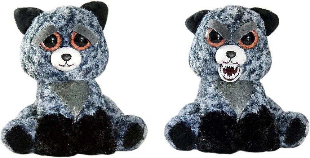 Feisty Pets Tricky Ricky™️ the Silver Fox Plush Animal 8″ Toy