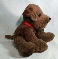 Animal Adventure Brown Puppy Dog Chocolate Lab Baby Toy Plush 8″ 2013