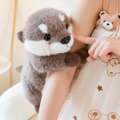 Soft Magnetic Otter Plush Toy Cute Fluffy Stuffed Animal Kids Gift ( 25cm )