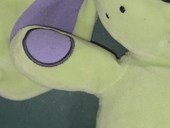 Yottoy Knuffle Bunny Plush Green Purple Stuffed Toy Mo Willems Stuffed Toy 13″