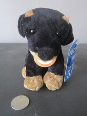 New! 2003 Golden Bear Co. MINI BREED PUPS ROTTWEILER PLUSH Stuffed animal dog