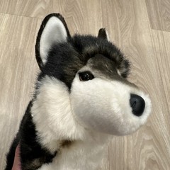 Douglas Cuddle Atka Wolf Plush Toy Stuffed Sitting Gray brand new with tags