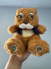 Vintage Storytelling Teddy Bear Plush Interactive Nursery Rhymes WORKING Glasses