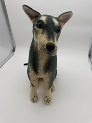 REALISTIC DOG PLUSH 19 1/2” K9 Black Tan