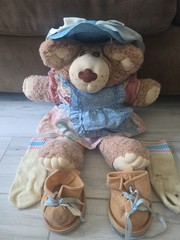 Furskins Hattie Teddy Bear Vintage 1984 Xavier Roberts 24″ Large (PRE-OWNED)