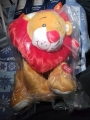 Cuddle Barn Toy Lion Animated Plush Dances to Song Come and Get Your Love New!