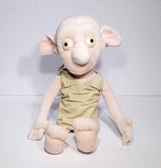 Harry Potter Noble Collection Dobby Elf Posable Legs Stuffed Plush Toy 14” EUC