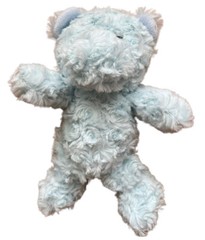 Hippopotamus Hippo Light Blue Fuzzy Plush Stuffed Animal Toy 10″